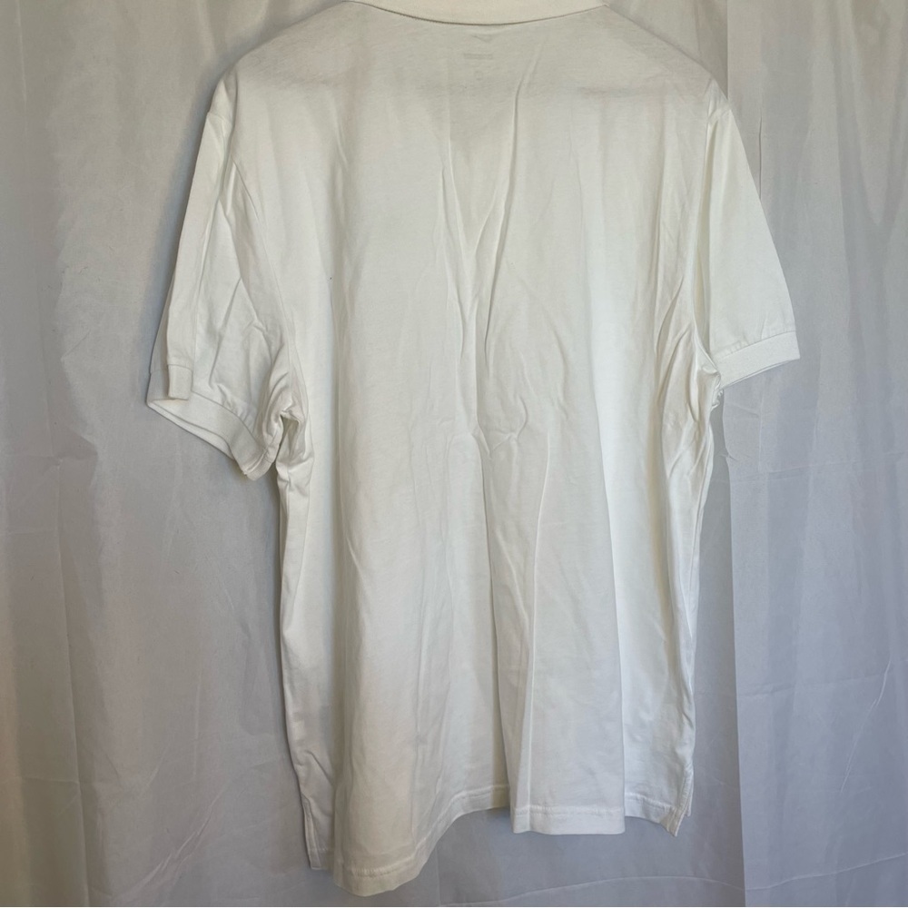 NIKE Men’s White Black Swoosh Short Sleeve Polo Collar Size XL - Picture 10 of 14